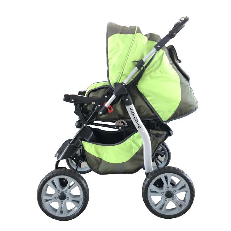3-In-1 Baby Stroller, 2 Modes (Baby Pram Mode And Baby Sport Car Mode), XXX-BBSTRO (Green - Grey)